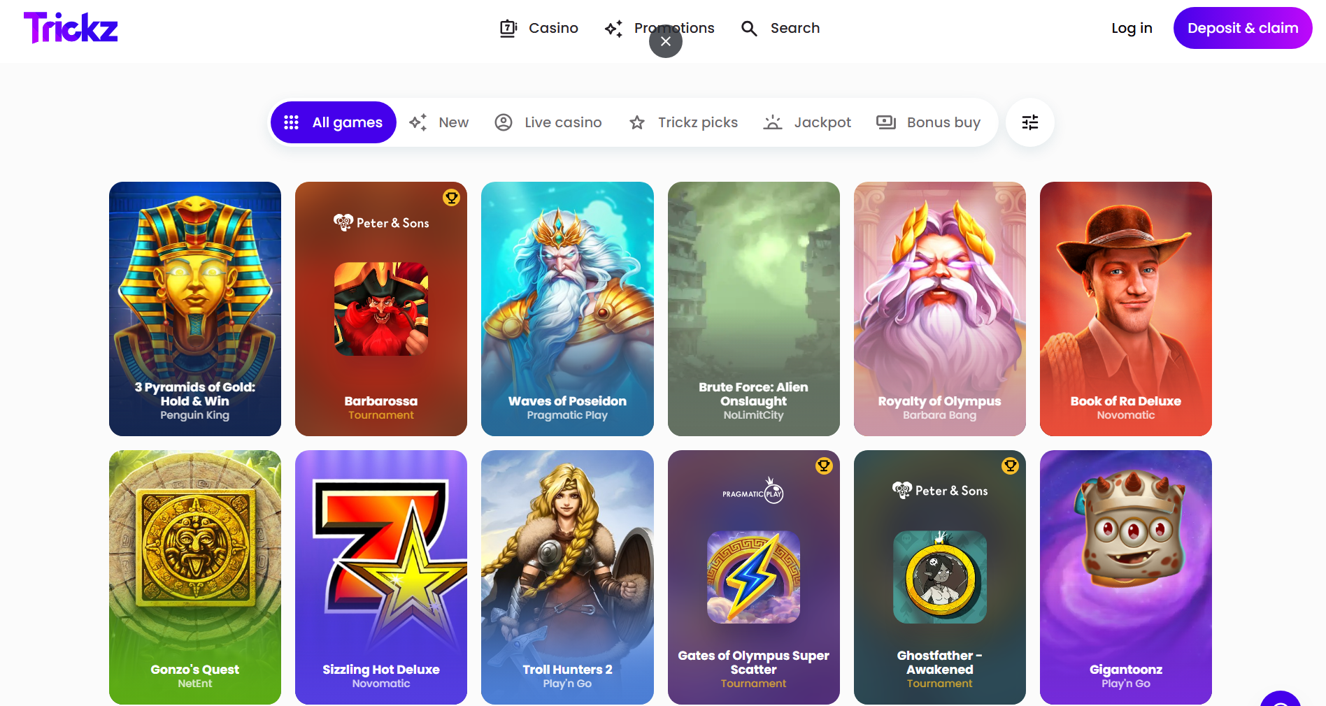 trickz casino sports